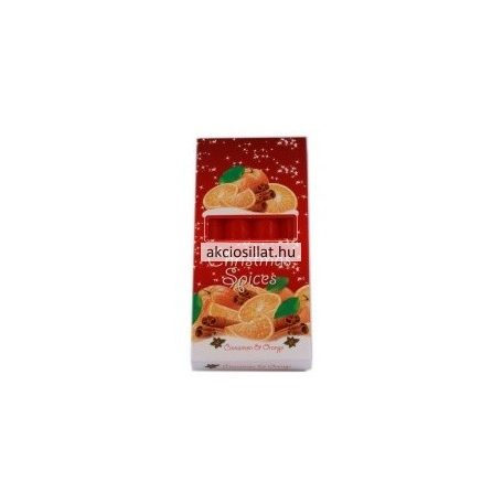Christmas Spices Illatos gyertya narancs - fahéj 4db