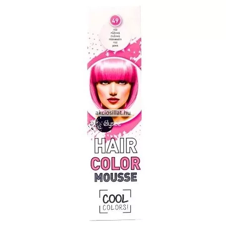 Élysée Hair Color Mousse Hajszínezőhab 75ml Rózsaszín 49