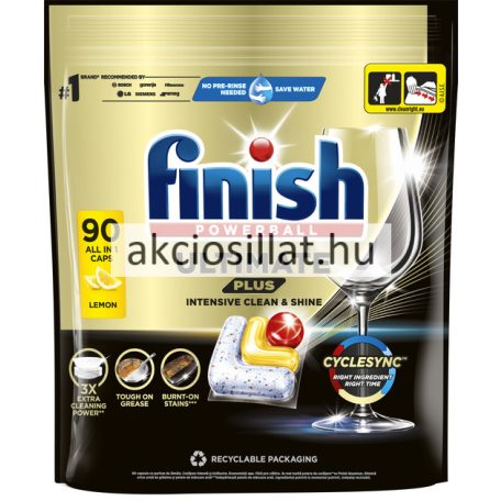 Finish Ultimate Plus All in 1 Lemon Mosogatógép Tabletta 90db