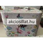 Nagy kozmetikai táska fehér lepke