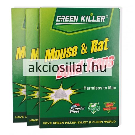 Green Killer Mouse & Rat ragasztós egérfogó egércsapda 1db