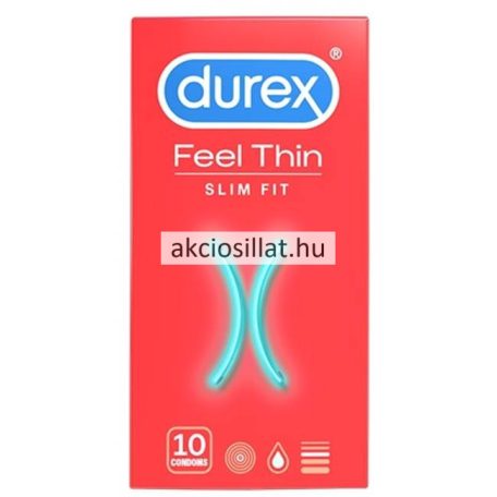 Durex Feel Thin Slim Fit Óvszer 10db