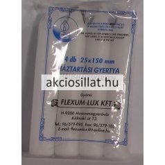 Háztartási gyertya 4db 6.25dkg/db 25x150mm