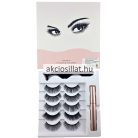 Mágneses műszempilla 5 pár + tus + aplikátor