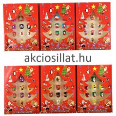 Öntapadós gyerek műköröm karácsonyi 12db