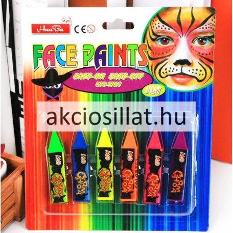 Hua Ba Face Paints Arcfestő ceruza 6db