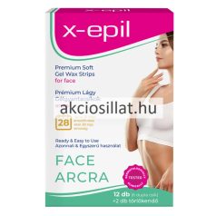  X-Epil Prémium Lágy Gélgyantacsíkok érzékeny bőrre ARCRA 12 db