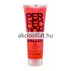 Kallos Perfection Styling Gel 250ml ultra erős hajzselé B5-provitaminnal és áttetsző piros tubussal