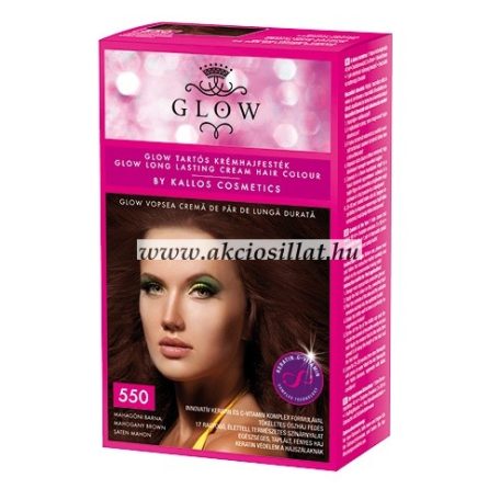 Kallos-Glow-tartos-kremhajfestek-550-mahagoni-barna-40ml