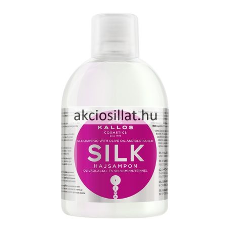 Kallos Kjmn Silk Hajsampon olívaolajjal és selyemproteinnel 1000ml
