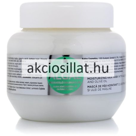 Kallos Kjmn Alga hidratáló hajpakolás alga kivonattal és olívaolajjal 275ml