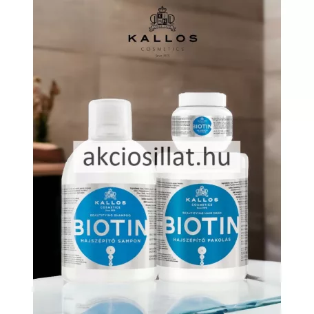 Kallos Kjmn Biotin hajszépítő hajpakolás 1000ml