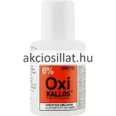 Kallos Professional illatosított oxi krém 6 százalékos oxidációs emulzió 60ml flakonban
