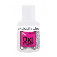 Kallos Professional illatosított oxi krém 9 százalékos 60ml oxidációs emulzió fehér flakonban ciklámen címkével