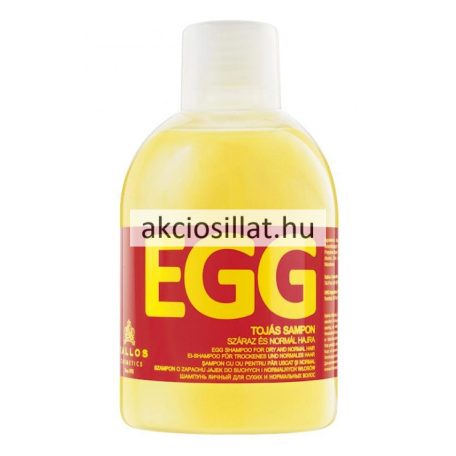Kallos Egg Tojás sampon száraz és normál hajra 1000ml
