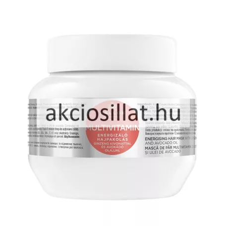 Kallos Kjmn Multivitamin Energizáló hajpakolás Ginzeng és Avokádó olajjal 275ml