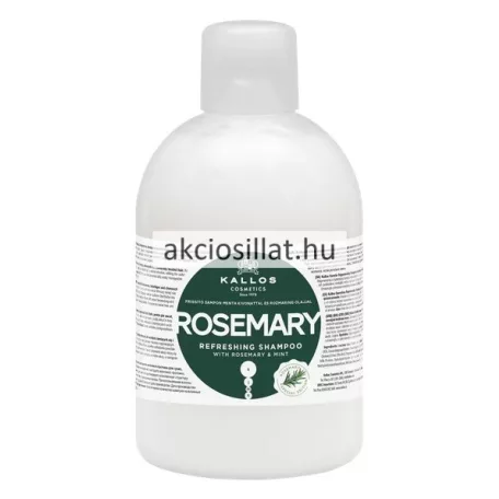 Kallos Kjmn Rozmaring Sampon Rozmaring és Menta kivonattal 1000ml