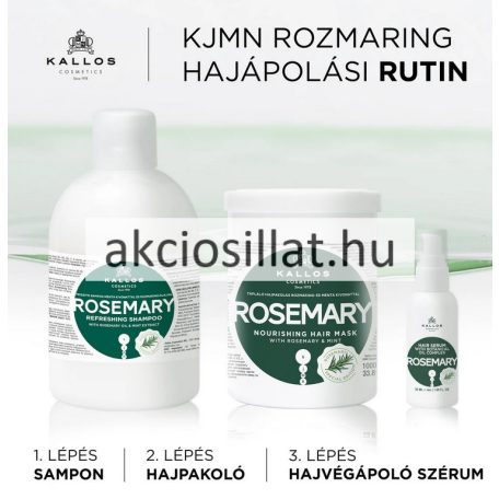 Kallos Kjmn Rozmaring Hajpakoló Krém Rozmaring és Menta kivonattal 1000ml