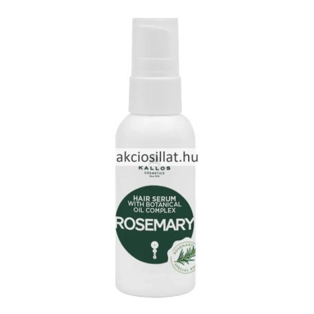 Kallos Kjmn Rosemary Rozmaring Hajvégápoló Szérum Növényi Olaj komplex-szel 50ml