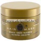 Imperity Gourmet VIE 250ml-es parabén mentes hajmaszk elegáns, laposabb hengeres arany színű tégelye fekete és fehér feliratokkal.
