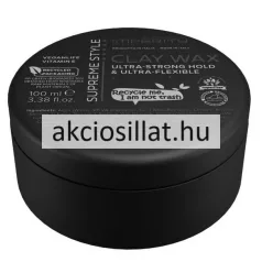 Imperity Supreme Style Clay Wax 100ml-es matt hatású, ultra-erős és rugalmas tartást biztosító hajformázó agyag wax fekete kerek tégelyben.