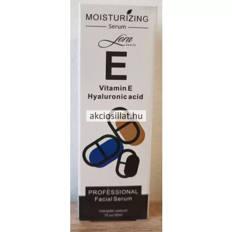 Lora Vitamin E Hialuronic Acid Serum E-vitaminos Hialuronsavas Arcszérum 30ml