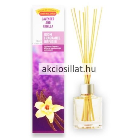 Natural Gold Levender and Vanilla Pálcikás Légfrissítő 120ml