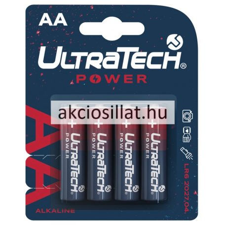 UltraTech Power AA LR6 Alkáli Ceruzaelem 4db