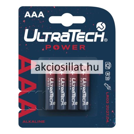 UltraTech Power AAA LR6 Alkáli Ceruzaelem 4db