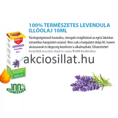 Dr. Herz Levendula 100%-os Természetes Illóolaj 10ml
