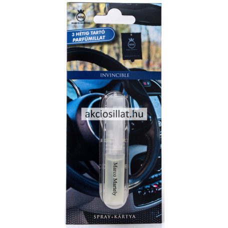 Marco Martely Invicible Spray + Kártya autóillatosító - Paco Rabanne Invictus