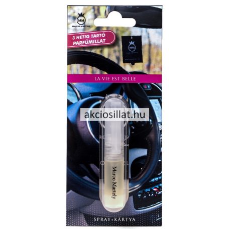 Marco Martely La Vie Est Belle Spray + Kártya autóillatosító - Lancome La Vie Est Belle