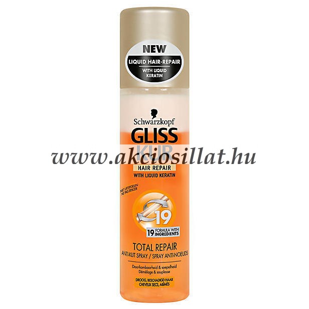 Gliss Kur Total Repair hajregeneráló balzsam spray 200ml - Olcsó parfü