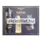 Lattafa Badee Al Oud Amethyst 3 részes luxus illatszett díszdobozban 100ml parfümmel dezodorral és hajpermettel