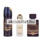 Lattafa Badee Al Oud Amethyst EDP 100ml arab parfüm 200ml illatosított dezodor és 50ml hajpermet spray üvegei