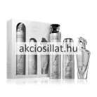 Lattafa Maahir Legacy 3 részes szett 100ml ezüst lófejes parfümmel 200ml dezodorral és 300ml lakásillatosítóval