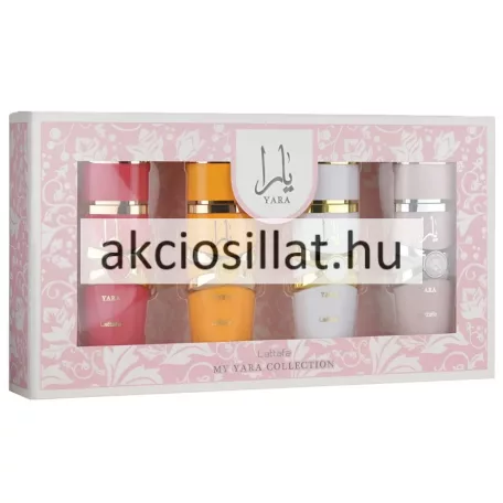 Lattafa Yara Collection 4x25ml női arab parfüm válogatás szett Yara Yara Candy Yara Tous és Yara Moi illatokkal