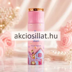 Paris Corner Marshmallow Blush 200ml édes pillecukor illatú női parfüm dezodor rózsaszín dizájnnal és arany kupakkal