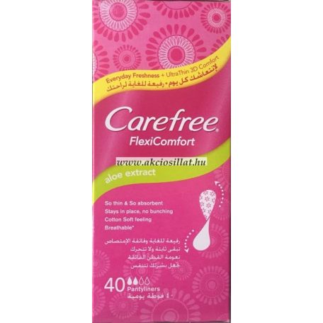Carefree-FlexiComfort-Aloe-Extract-Tisztasagi-Betet-40db