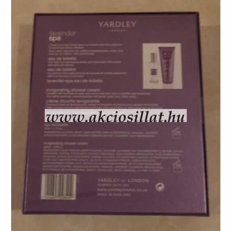 Yardley Lavender Spa EDT 50ml + Tusfürdő (ajándék szett)