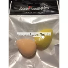 Rose Cosmetics 2 darabos színes csepp alakú kozmetikai szivacs alapozáshoz akciosillat