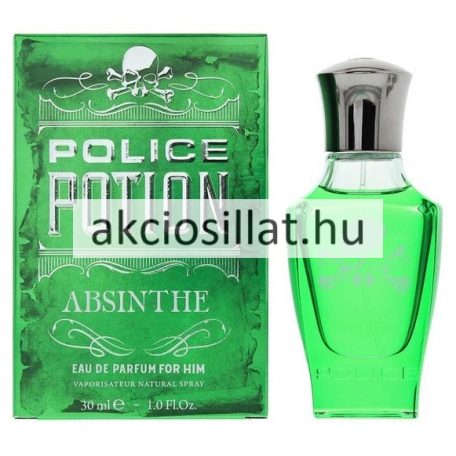 Police Potion Absinthe 30ml EDP férfi parfüm sötétzöld patikaüvegben - Akciós Illat