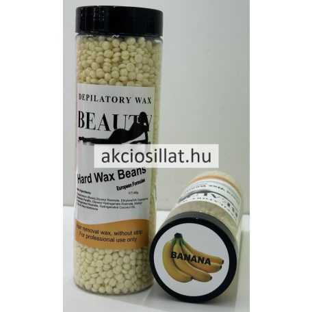 Depilatory Wax Beauty Hard Wax Beans Banana Banános Gyanta Gyöngy 400g
