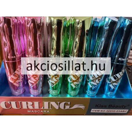 Kiss Beauty Curling Mascara Volume Waterproof Vízálló Szempillaspirál 14ml