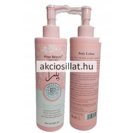 Kiss Beauty Skin Clinic testápoló 500ml / Lattafa Yara illatú