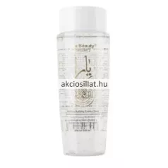 Kiss Beauty Skin Clinic Moi 250ml-es arcápoló tonik áttetsző, arany arab feliratos flakonban, fehér kupakkal.