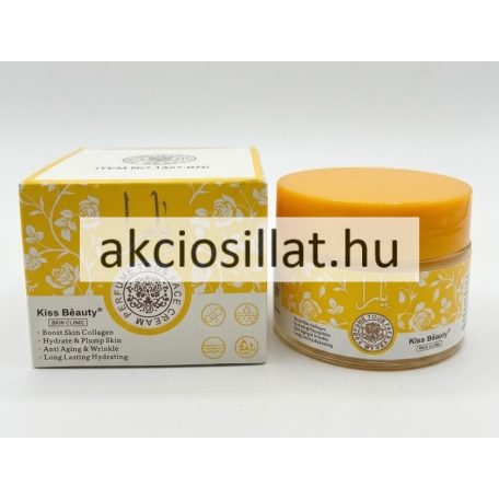 Kiss Beauty Skin Clinic Tous Natural Face Cream 50ml-es tégely és doboz sárga mintával.