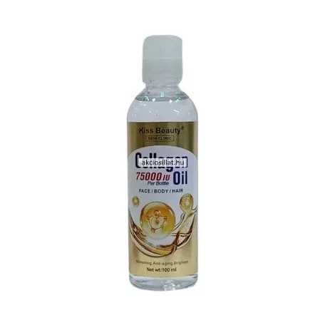 Kiss Beauty Skin Clinic Collagen Oil 100ml-es flakon 75000 IU kollagénnel, arcra, testre és hajra.