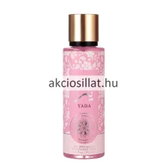 The 1001 Senses Yada Pink 250ml-es női testpermet rózsaszín virágmintás flakonban arany kupakkal.