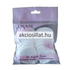 Lukasi Kozmetikai szivacs 12 db-os szív alakú fehér